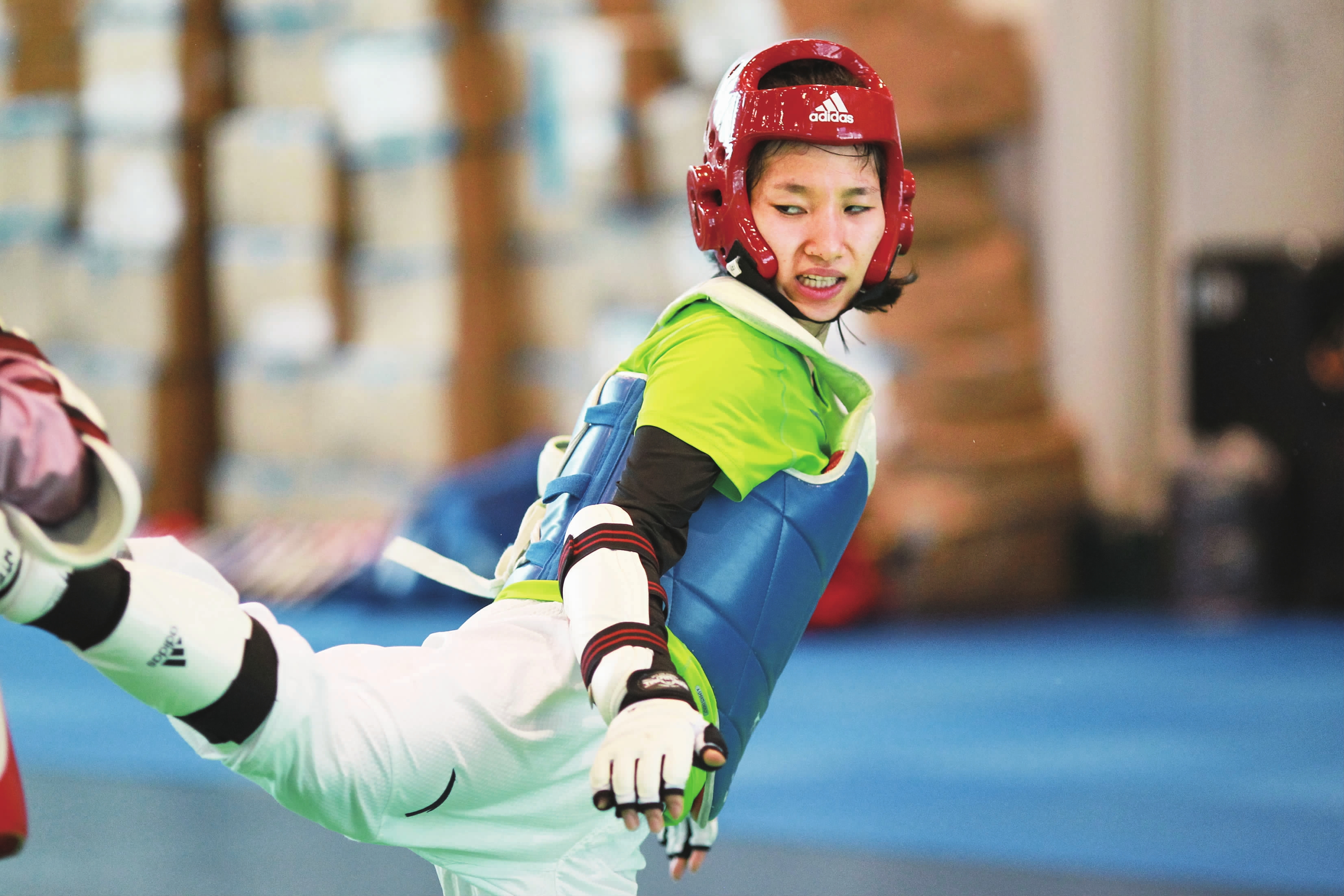 爱沙尼亚跆拳道选手身姿矫健,舞出赛场 爱沙尼亚跆拳道选手身姿矫健,舞出赛场